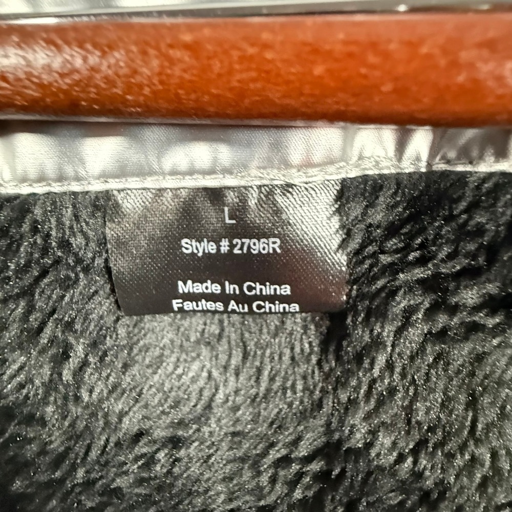 Boulder Gear Silver Metallic Puffer Jacket Faux Fur Lined Women's Large Coat - Picture 6 of 13